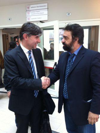 Il Dott. Cavaliere con il Ministro Oliviero